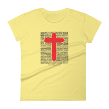 Load image into Gallery viewer, The Cross Women&#39;s short sleeve t-shirt (3 colors)