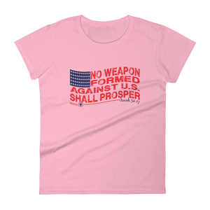 No Weapon Formed Against U.S. (Classic) Women's short sleeve t-shirt (3 colors)