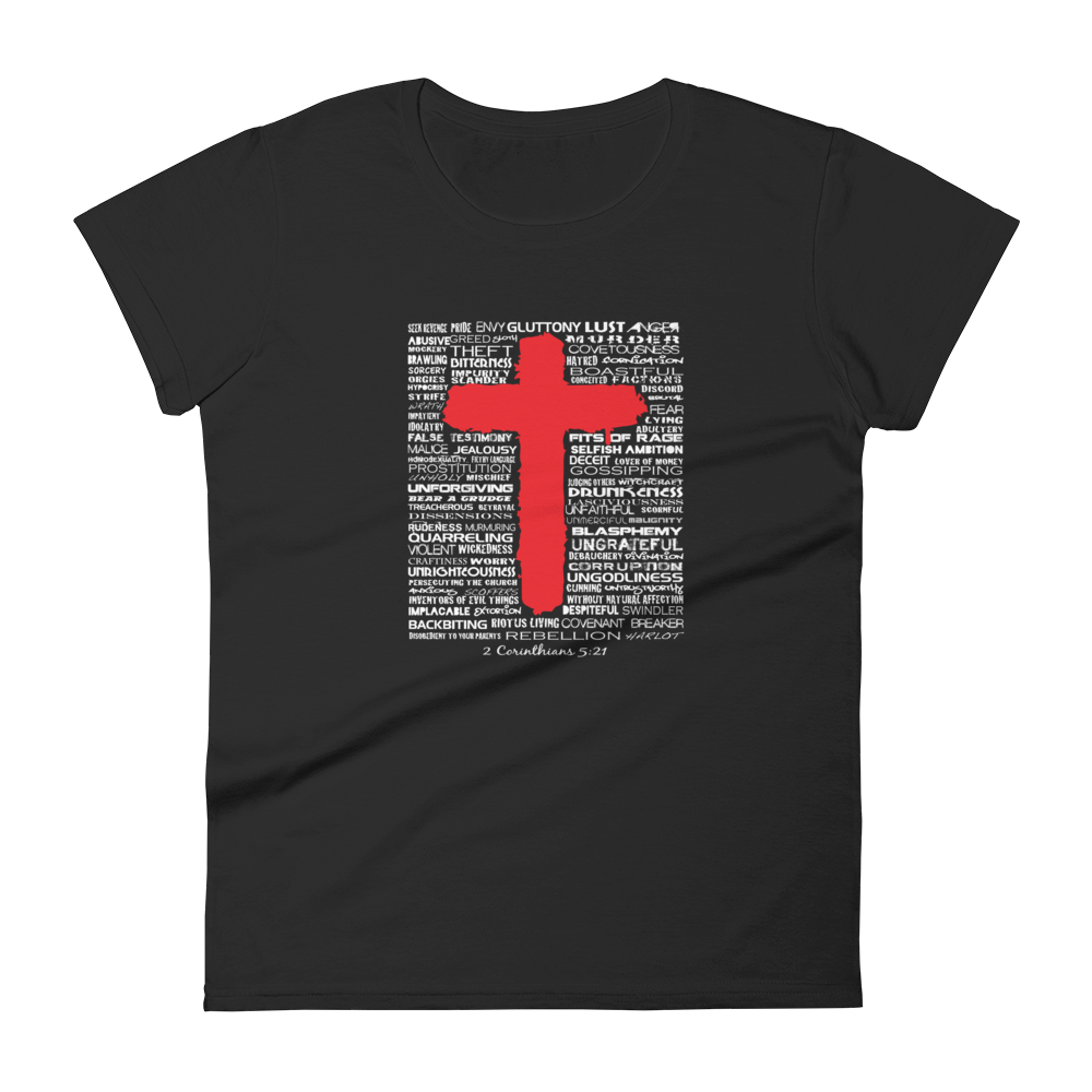 The Cross Women's short sleeve t-shirt (3 colors)