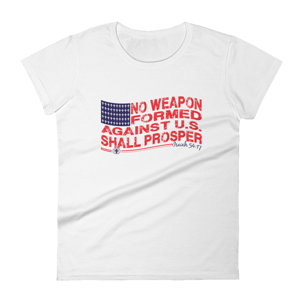 No Weapon Formed Against U.S. (Classic) Women's short sleeve t-shirt (3 colors)