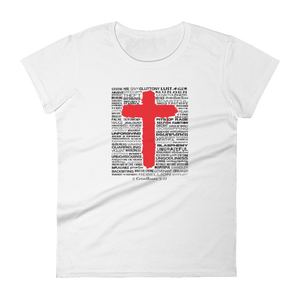 The Cross Women's short sleeve t-shirt (3 colors)