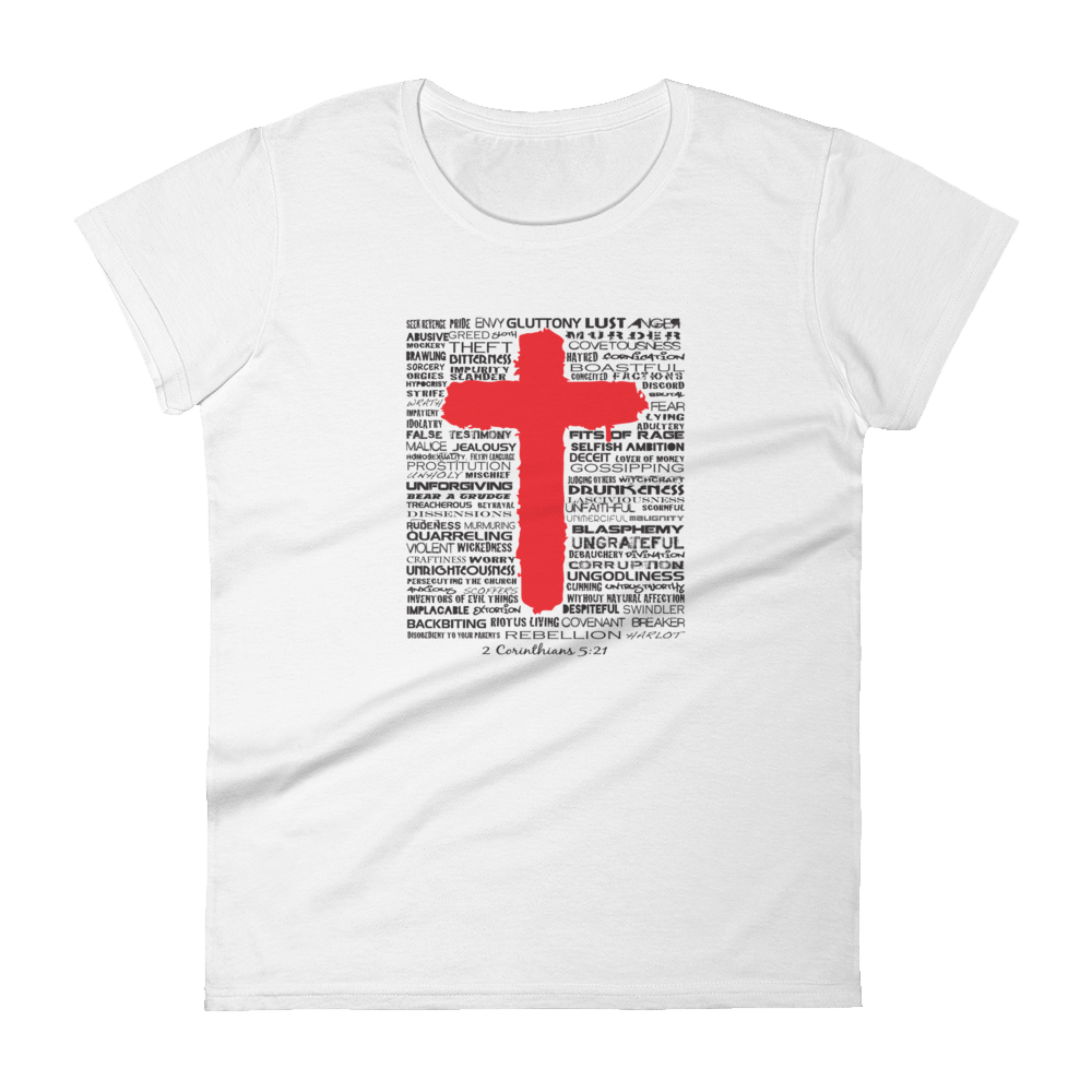 The Cross Women's short sleeve t-shirt (3 colors)