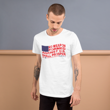 Load image into Gallery viewer, No Weapon Formed Against U.S. (Classic) T-shirt (3 colors)