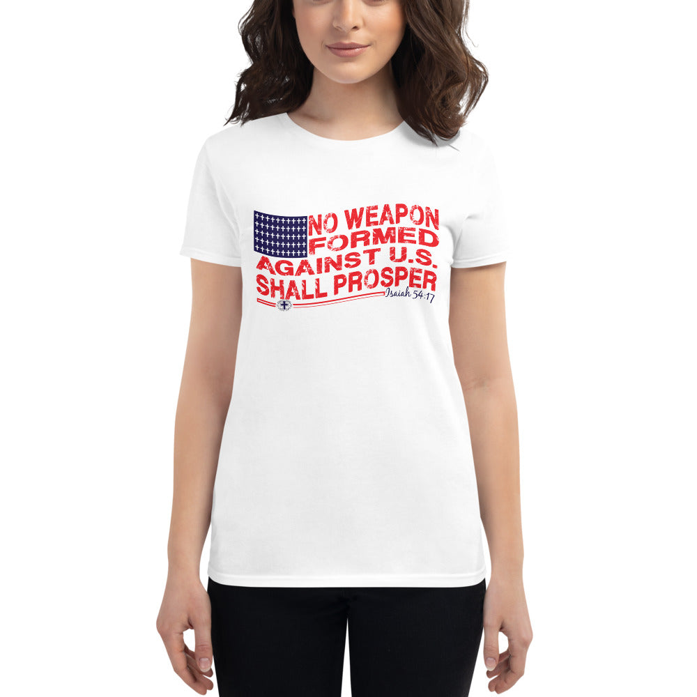 No Weapon Formed Against U.S. (Classic) Women's short sleeve t-shirt (3 colors)